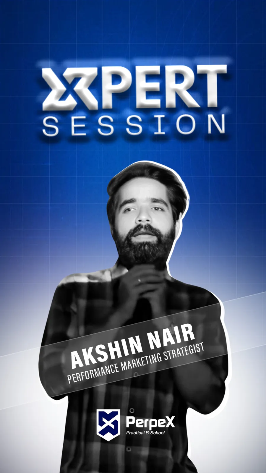 Akshin Nair, Performance Marketing Strategist, speaking at PerpeX B-School