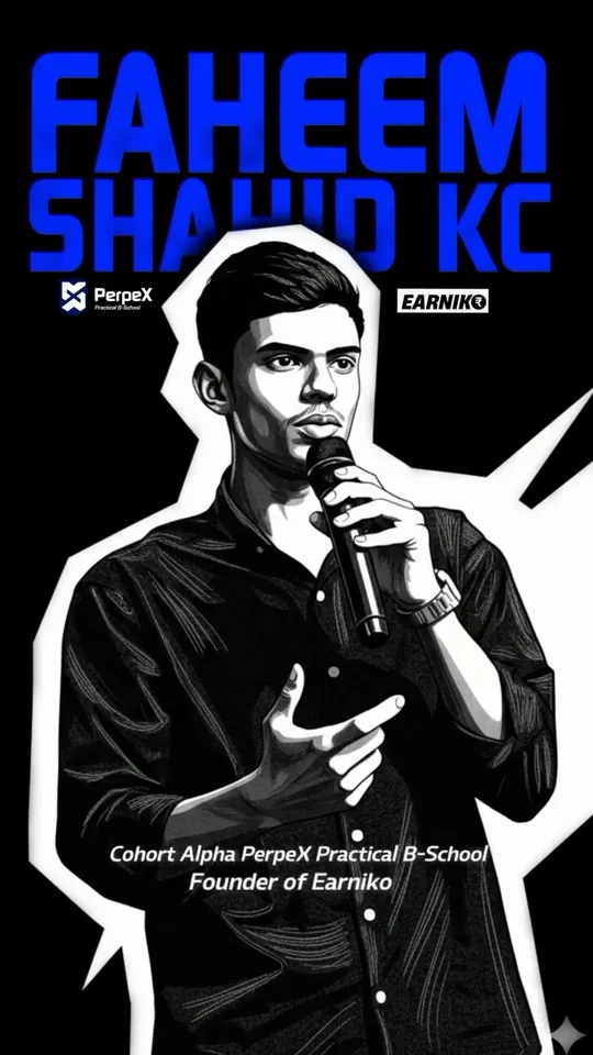 Faheem Shahid KC, Cohort Alpha · Founder, Earniko: PerpeX BYOB student video