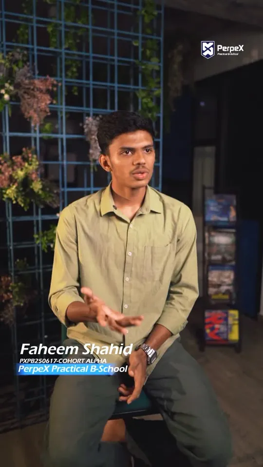 Faheem Shahid, Cohort Alpha · why doing beats theory: PerpeX BYOB student video
