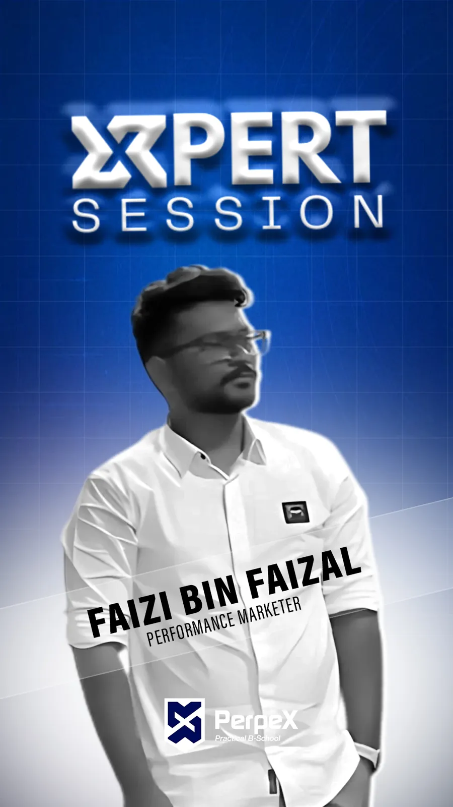 Faizi Bin Faizal, Performance Marketer, speaking at PerpeX B-School